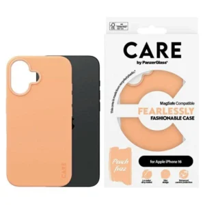 CARE by PanzerGlass Fashion Case iPhone 16 6.1" peach/peachy MagSafe 1389eng