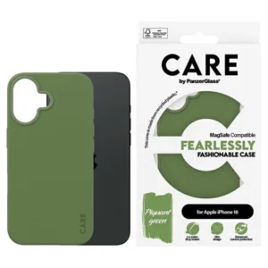 CARE by PanzerGlass Fashion Case iPhone 16 6.1" green/green MagSafe 1385eng