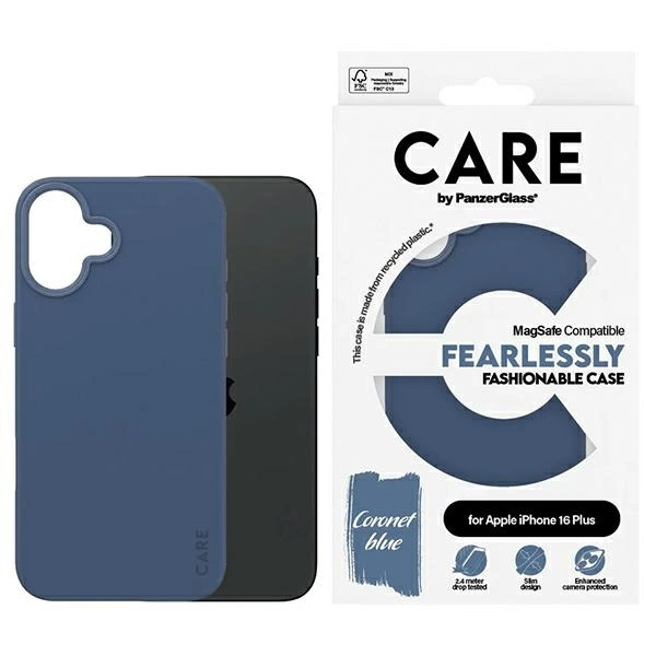 CARE by PanzerGlass Fashion Case iPhone 16 Plus 6.7" blue/blue MagSafe 1383eng