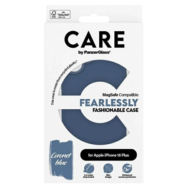 CARE by PanzerGlass Fashion Case iPhone 16 Plus 6.7" blue/blue MagSafe 1383eng