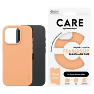CARE by PanzerGlass Fashion Case iPhone 16 Pro 6.3" Peachy MagSafe 1390eng