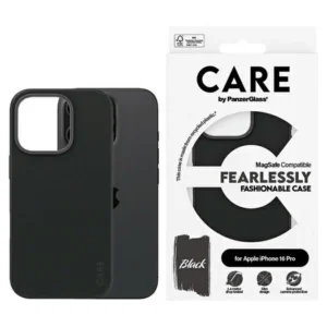CARE by PanzerGlass Fashion Case iPhone 16 Pro 6.3" black/black MagSafe 1378eng