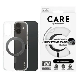 CARE by PanzerGlass Feature Kickstand Case iPhone 16 6.1" black/black MagSafe 1321eng