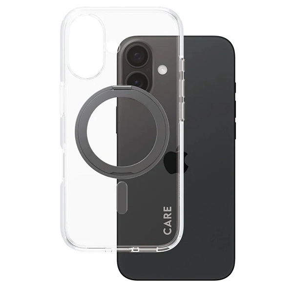 CARE by PanzerGlass Feature Kickstand Case iPhone 16 6.1" black/black MagSafe 1321eng