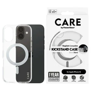 CARE by PanzerGlass Feature Kickstand Case iPhone 16 6.1" silver/silver MagSafe 1325eng