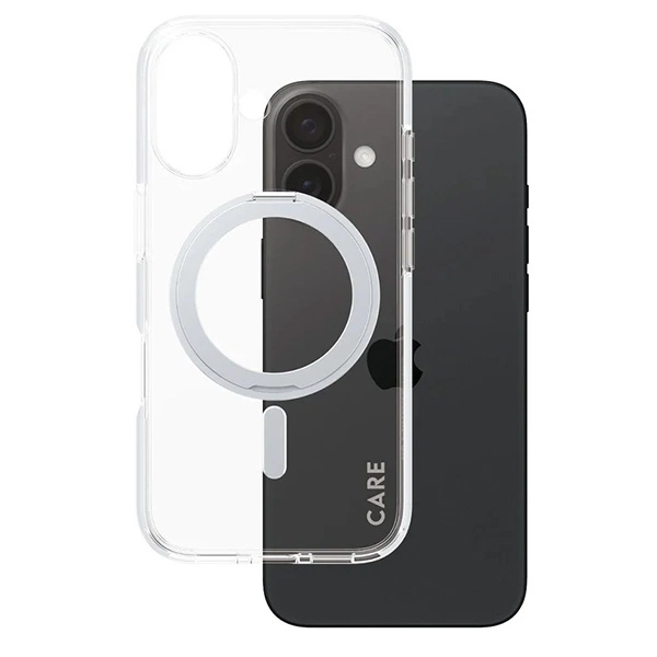 CARE by PanzerGlass Feature Kickstand Case iPhone 16 6.1" silver/silver MagSafe 1325eng