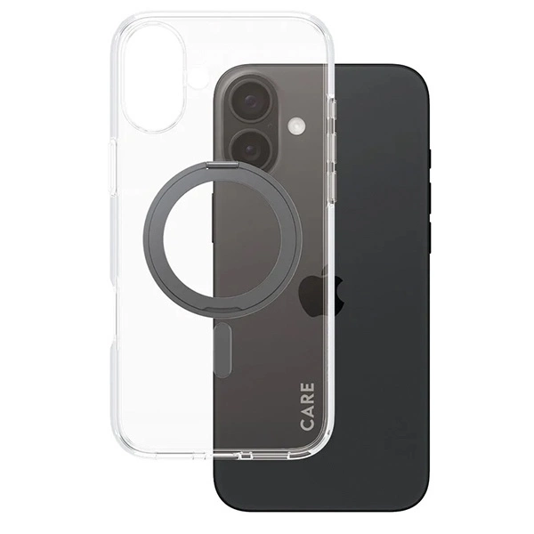 CARE by PanzerGlass Feature Kickstand Case iPhone 16 Plus 6.7" black/black MagSafe 1323eng