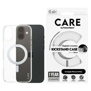 CARE by PanzerGlass Feature Kickstand Case iPhone 16 Plus 6.7" silver/silver MagSafe 1327eng