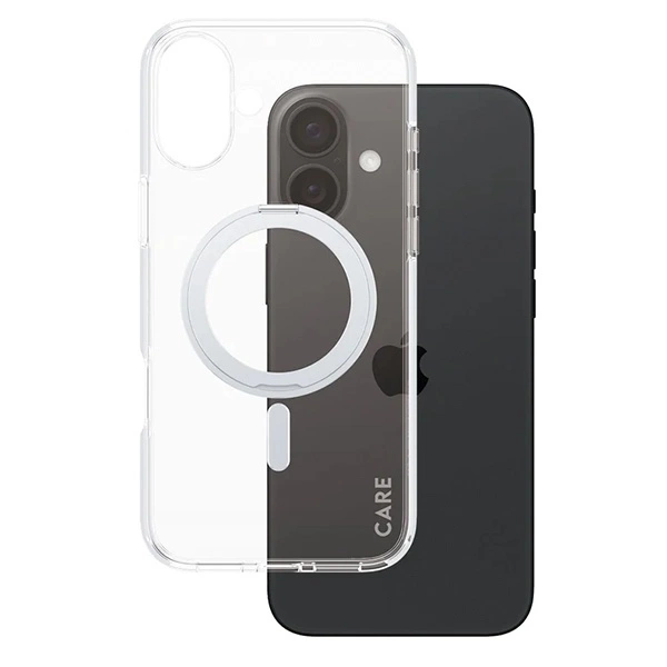 CARE by PanzerGlass Feature Kickstand Case iPhone 16 Plus 6.7" silver/silver MagSafe 1327eng