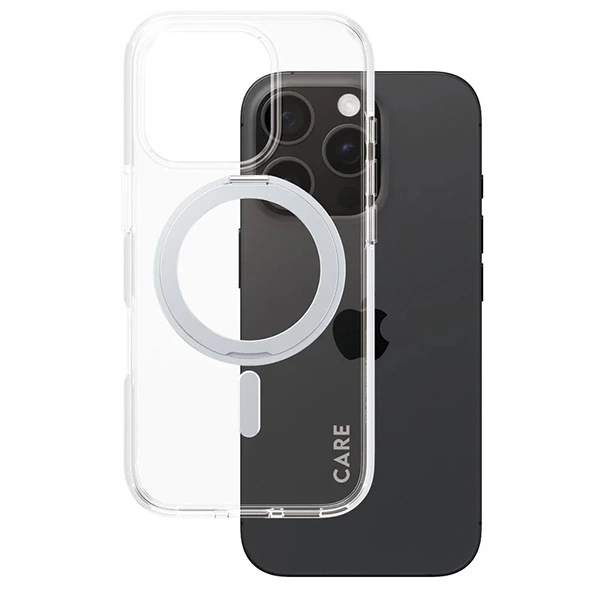 CARE by PanzerGlass Feature Kickstand Case iPhone 16 Pro 6.3" silver/silver MagSafe 1326eng