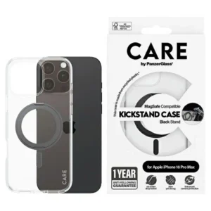 CARE by PanzerGlass Feature Kickstand Case iPhone 16 Pro Max 6.9" black/black MagSafe 1324eng