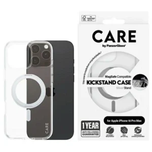 CARE by PanzerGlass Feature Kickstand Case iPhone 16 Pro Max 6.9" silver/silver MagSafe 1328eng