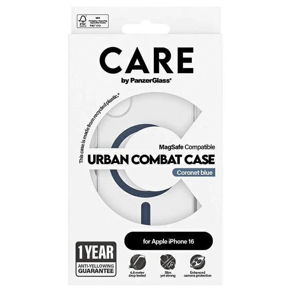 CARE by PanzerGlass Flagship Case iPhone 16 6.1" blue/blue MagSafe 1365eng