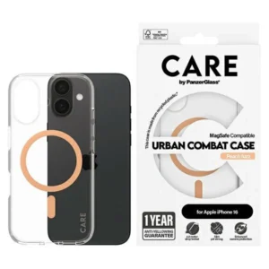 CARE by PanzerGlass Flagship Case iPhone 16 6.1" peach/peachy MagSafe 1373eng