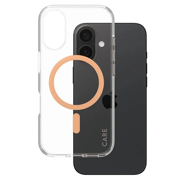 CARE by PanzerGlass Flagship Case iPhone 16 6.1" peach/peachy MagSafe 1373eng