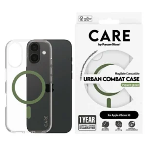 CARE by PanzerGlass Flagship Case iPhone 16 6.1" green/green MagSafe 1369eng