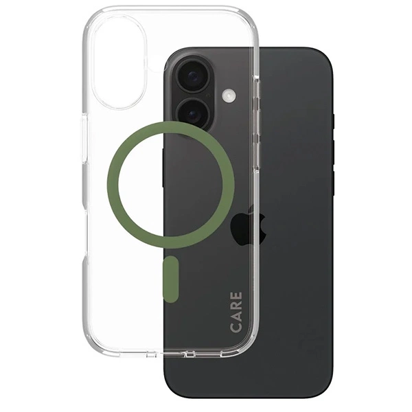 CARE by PanzerGlass Flagship Case iPhone 16 6.1" green/green MagSafe 1369eng