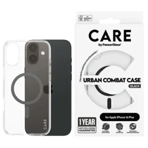 CARE by PanzerGlass Flagship Case iPhone 16 Plus 6.7" black/black MagSafe 1347eng