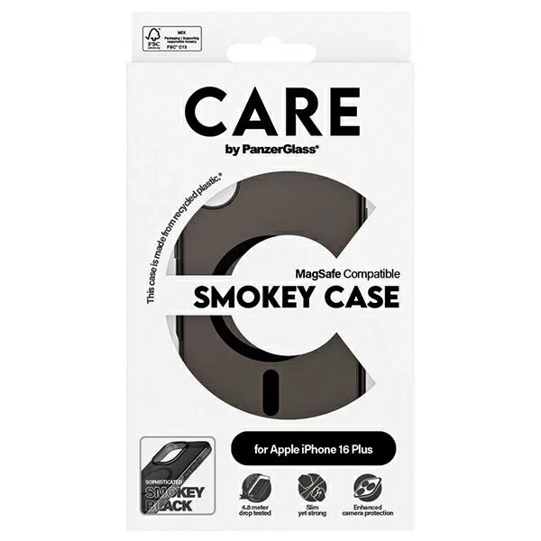 CARE by PanzerGlass Flagship Case iPhone 16 Plus 6.7" smoke/smokey MagSafe 1351eng
