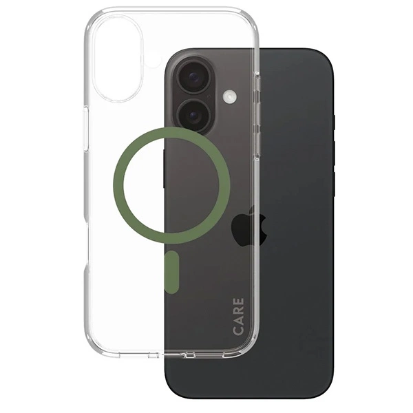 CARE by PanzerGlass Flagship Case iPhone 16 Plus 6.7" green/green MagSafe 1371eng