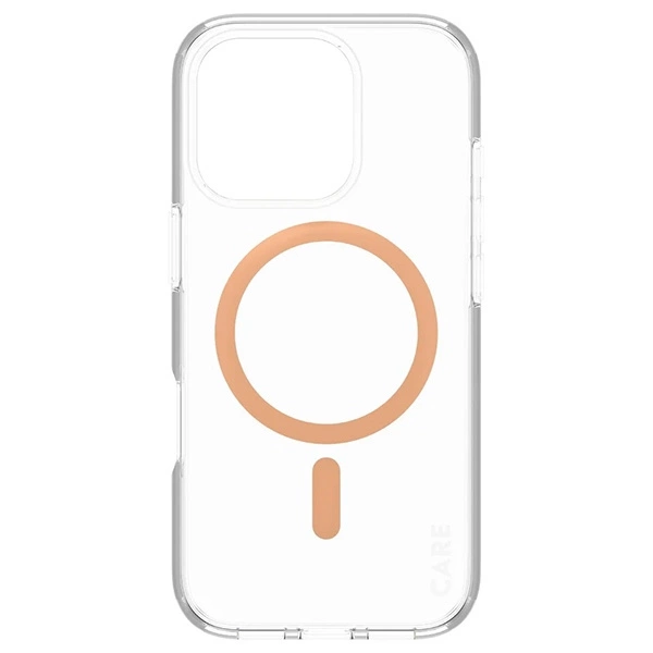 CARE by PanzerGlass Flagship Case iPhone 16 Pro 6.3" Peachy MagSafe 1374eng