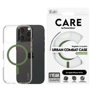 CARE by PanzerGlass Flagship Case iPhone 16 Pro 6.3" green/green MagSafe 1370eng