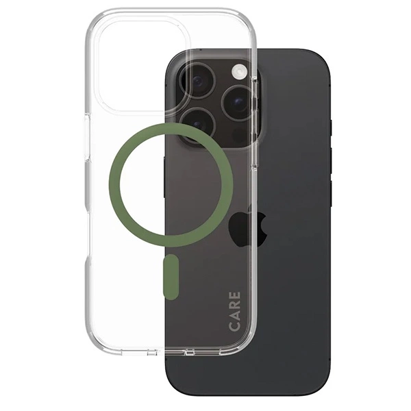 CARE by PanzerGlass Flagship Case iPhone 16 Pro 6.3" green/green MagSafe 1370eng