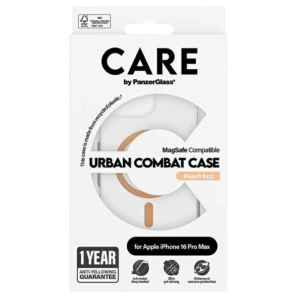 CARE by PanzerGlass Flagship Case iPhone 16 Pro Max 6.9" peach/peachy MagSafe 1376eng