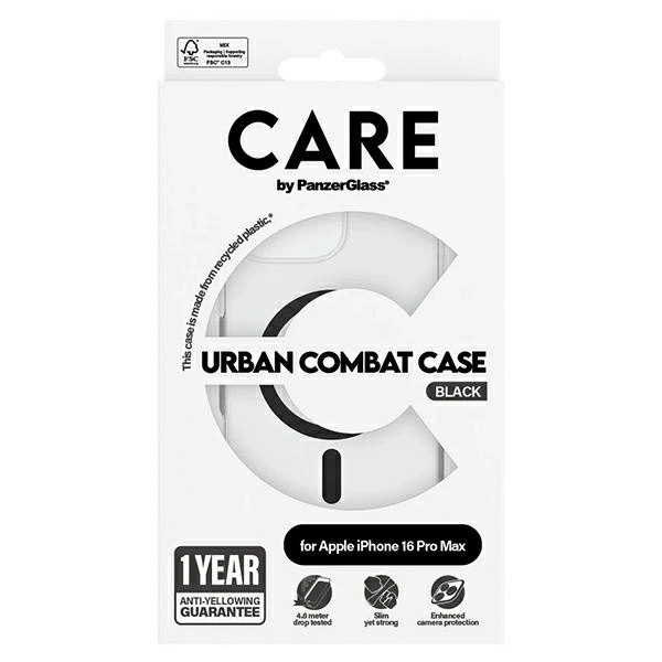 CARE by PanzerGlass Flagship Case iPhone 16 Pro Max 6.9" black/black MagSafe 1348eng
