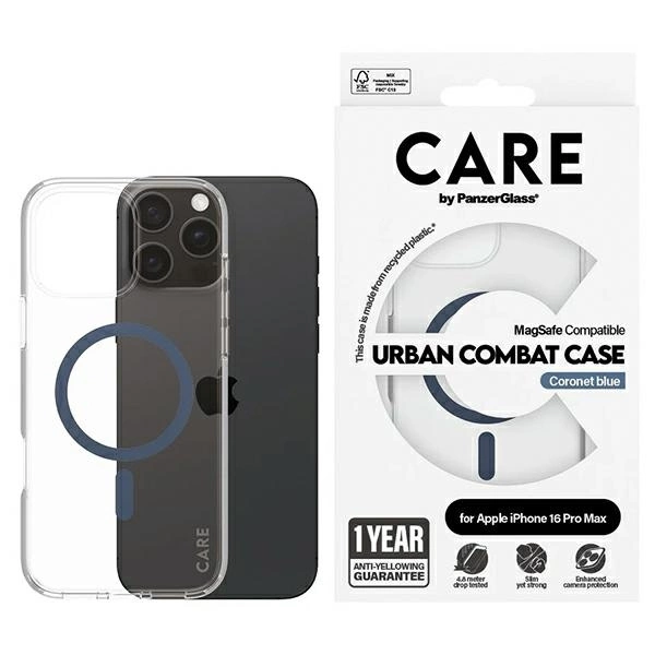 CARE by PanzerGlass Flagship Case iPhone 16 Pro Max 6.9" blue/blue MagSafe 1368eng