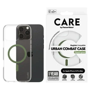 CARE by PanzerGlass Flagship Case iPhone 16 Pro Max 6.9" green/green MagSafe 1372eng