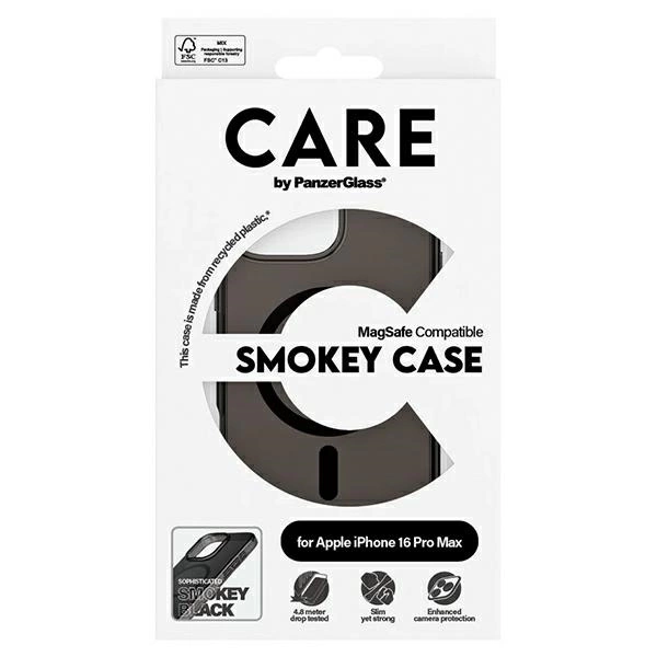 CARE by PanzerGlass Flagship Case iPhone 16 Pro Max 6.9" smoke/smokey MagSafe 1352eng
