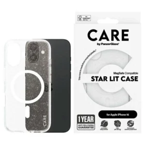 CARE by PanzerGlass Flagship Star Lit Case iPhone 16 6.1" white/white MagSafe 1341eng