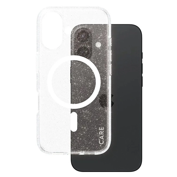 CARE by PanzerGlass Flagship Star Lit Case iPhone 16 6.1" white/white MagSafe 1341eng