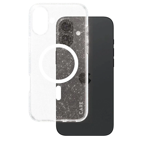 CARE by PanzerGlass Flagship Star Lit Case iPhone 16 Plus 6.7" white/white MagSafe 1343eng