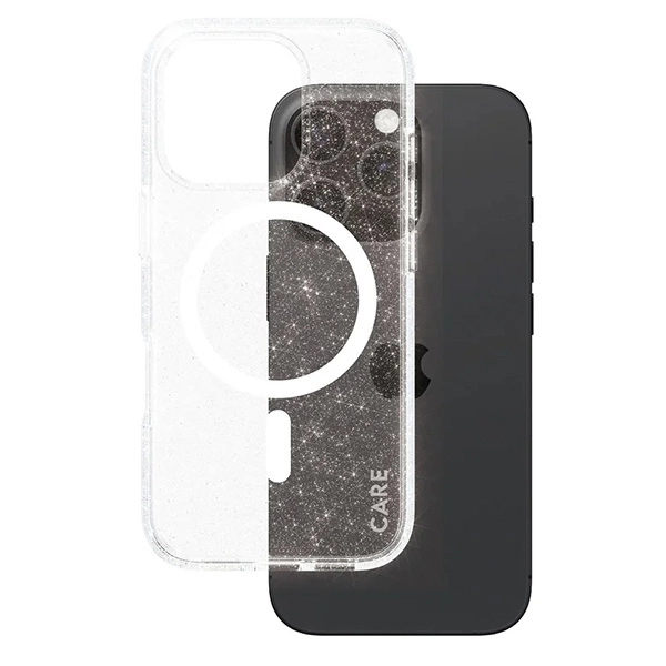 177879_2 CARE by PanzerGlass Flagship Star Lit Case iPhone 16 Pro 6.3" white/white MagSafe 1342eng