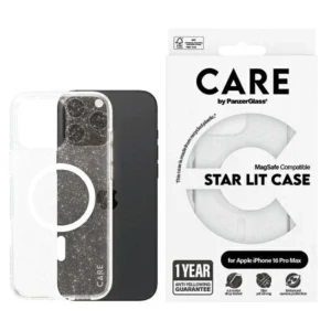 CARE by PanzerGlass Flagship Star Lit Case iPhone 16 Pro Max 6.9" white/white MagSafe 1344eng