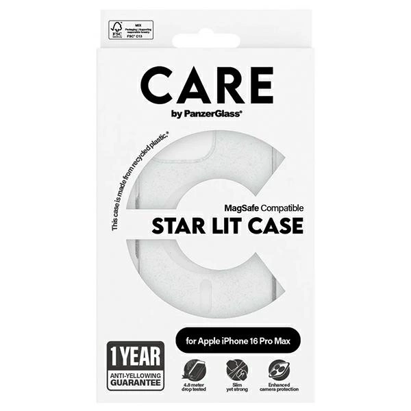 177880_4 CARE by PanzerGlass Flagship Star Lit Case iPhone 16 Pro Max 6.9" white/white MagSafe 1344eng