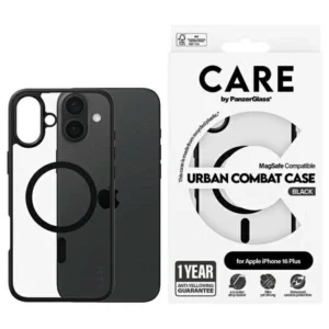 CARE by PanzerGlass Flagship Urban Case MagSafe for iPhone 16 Plus - Cleareng