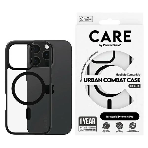 CARE by PanzerGlass Flagship Urban Case iPhone 16 Pro 6.3" MagSafe 1358eng