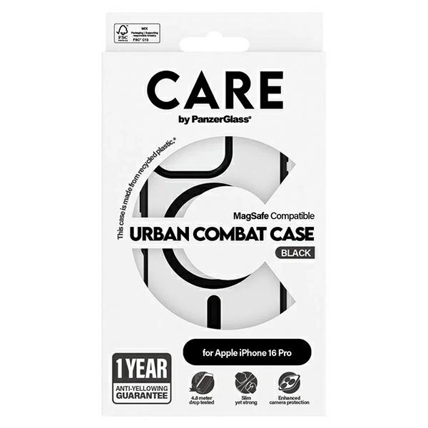 CARE by PanzerGlass Flagship Urban Case iPhone 16 Pro 6.3" MagSafe 1358eng