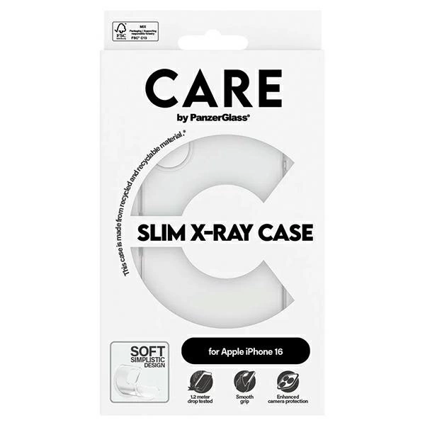 CARE by PanzerGlass X-Ray Soft Basic Case iPhone 16 6.1" transparent 1441eng