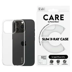 CARE by PanzerGlass X-Ray Soft Basic Case iPhone 16 Pro 6.3" Clear/Transparent 1442eng