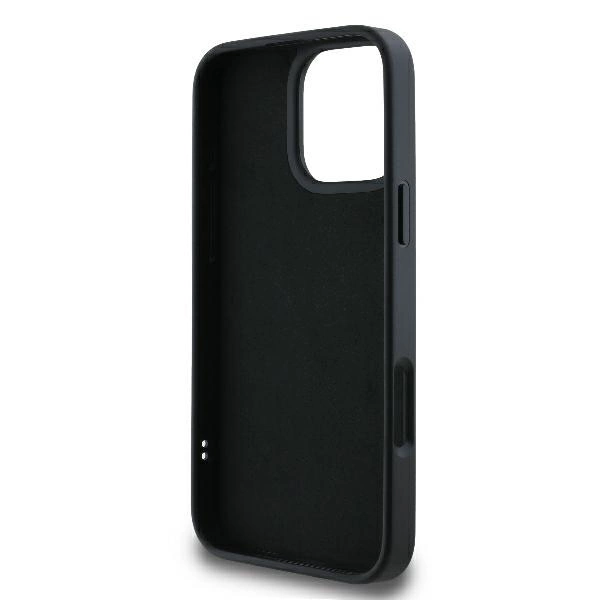 Karl Lagerfeld 3D Rubber Bicolor Signature iPhone 16 Pro Case - Blackeng