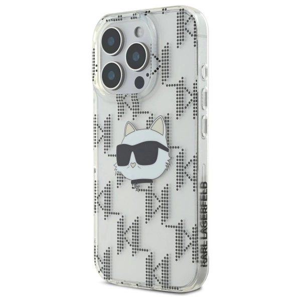 Karl Lagerfeld IML Choupette Head Electroplated iPhone 16 Pro Case - Cleareng