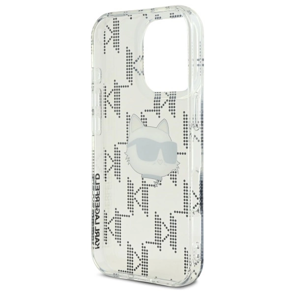 Karl Lagerfeld IML Choupette Head Electroplated iPhone 16 Pro Case - Cleareng