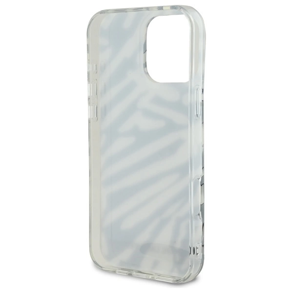 Karl Lagerfeld IML Zebra Pattern & Cord iPhone 16 Pro Case - Blackeng