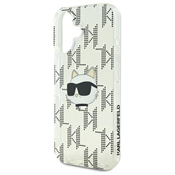 Karl Lagerfeld IML Choupette Head Electroplated iPhone 16 Case - Cleareng
