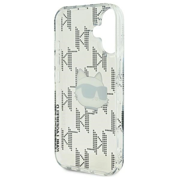 Karl Lagerfeld IML Choupette Head Electroplated iPhone 16 Case - Cleareng