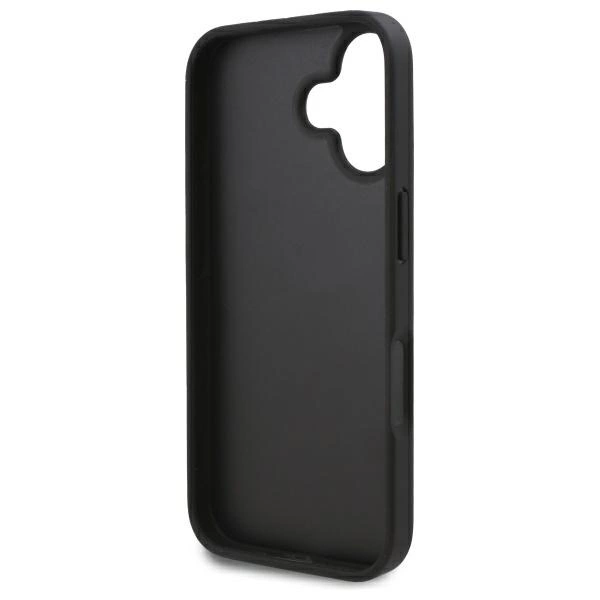 Karl Lagerfeld Cardslots Monogram iPhone 16 Case - Blackeng